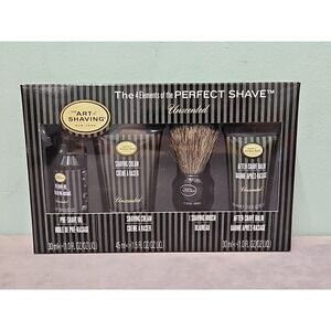 Art of the Shave 4 Elements of the Perfect Shave Unscented Mid-Size Kit New